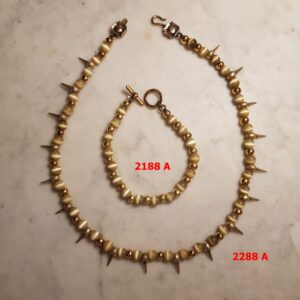 Σετ κόσμημα με επιχρυσωμένο μέταλλο - Κωδ. 2188Α - 2288Α