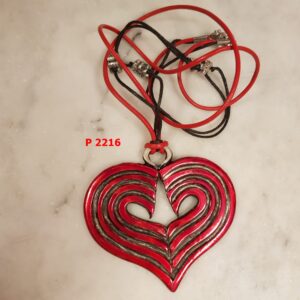 Μενταγιόν με επιζωγραφισμένο επάργυρο στοιχείο - Κωδ. P2216